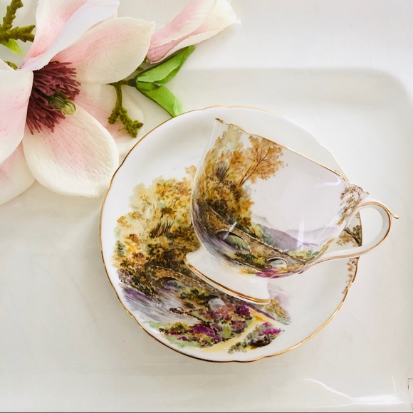 Shelley Other - Shelley Vintage England HEATHER Tea Cup & Saucer